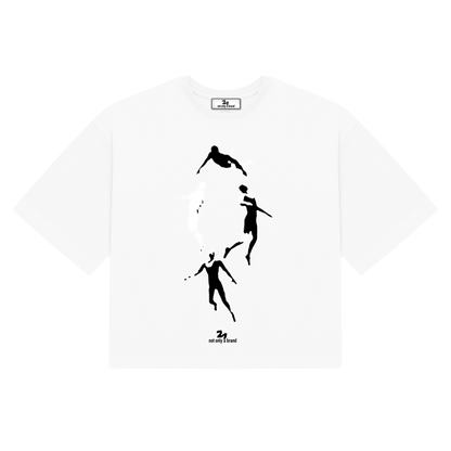 Falling White Oversized-Tee